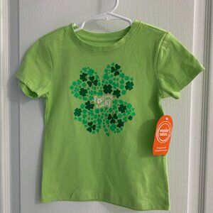 **NWT**  Girls "Feeling Lucky" St. Patrick's T-Shirt  -  Size XS (4-5)